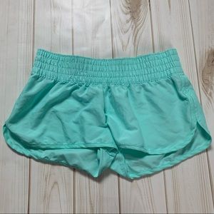 Aqua Blue Swim Shorts w Elastic Band